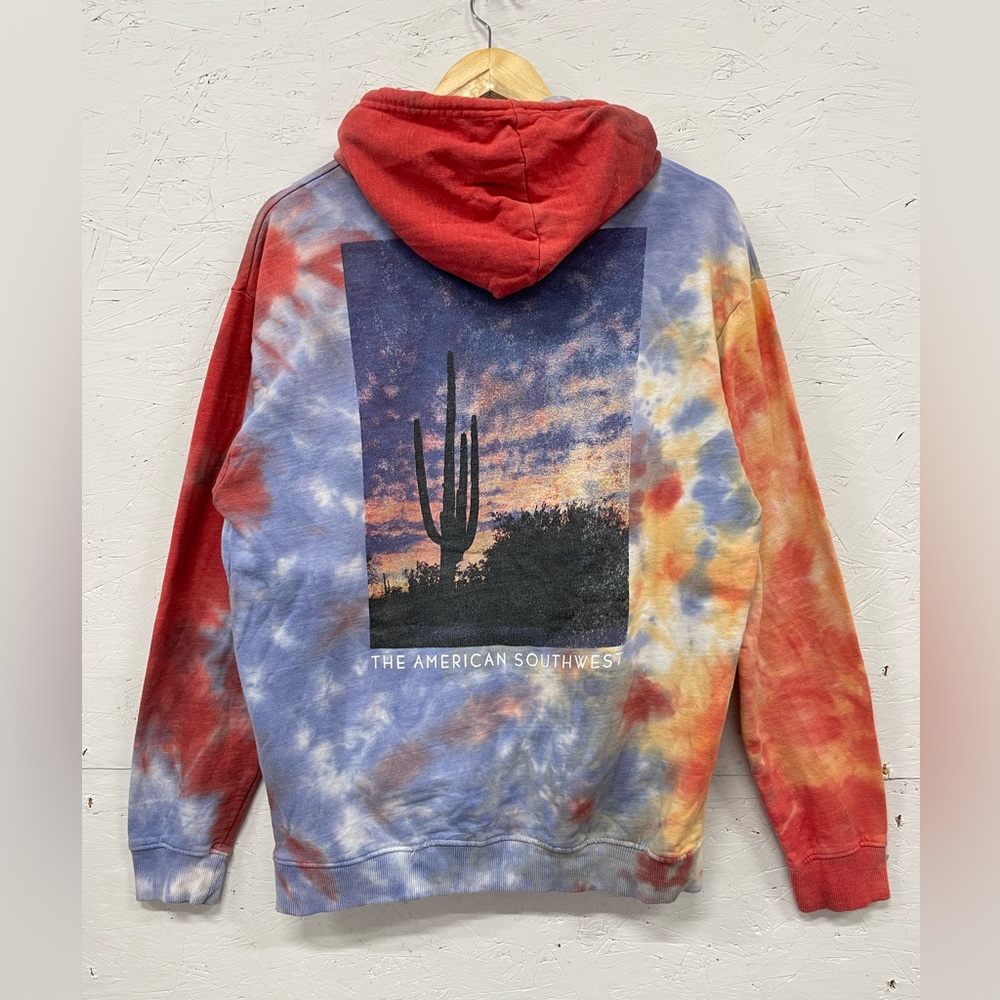 National Geographic “The American Southwest” Tie Dye Hoodie, Size M